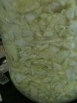 Tightly Packed Cabbage in a Jar